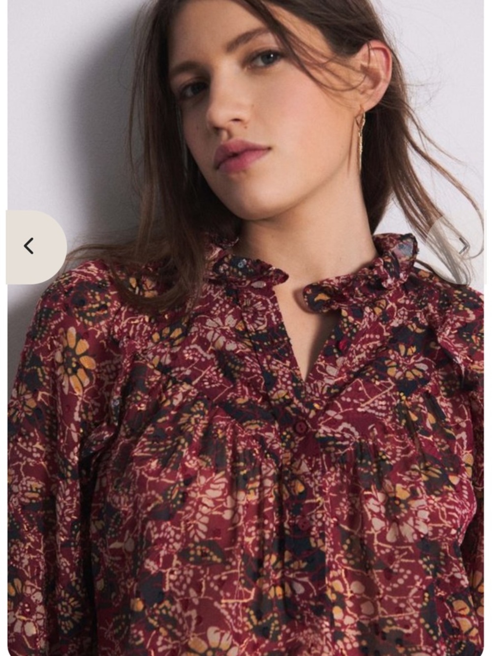 ba&sh Gaelle blouse Size M Like New